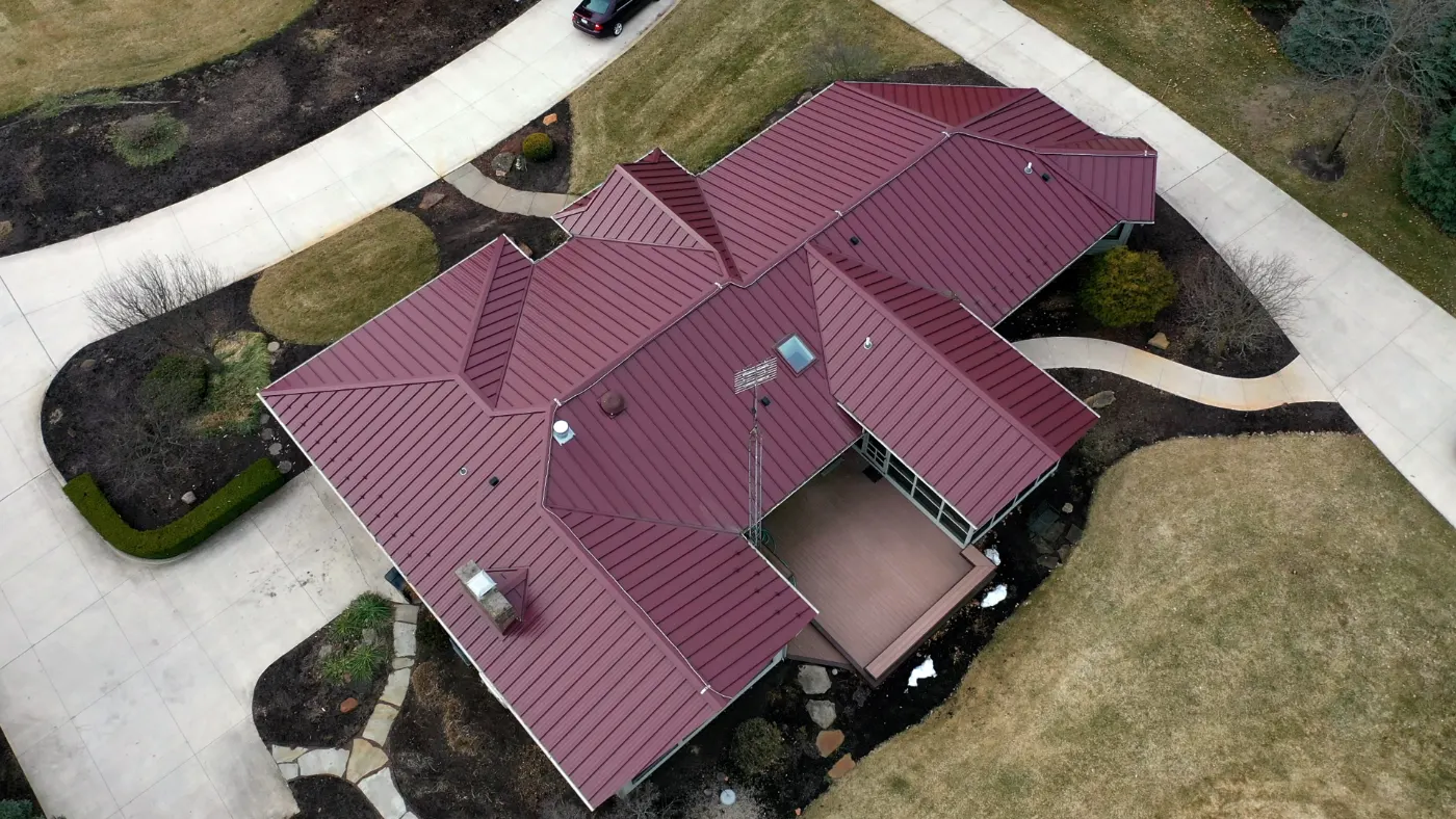 Storm damage documentation on a Cool Creek commercial building