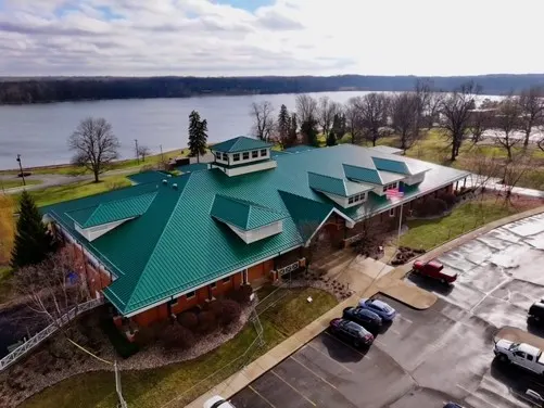 Commercial roof inspection documented in Cool Creek